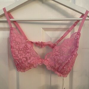 Free People Lace Triangle Bralette - Brand New with tags 
Color - Hot Pink